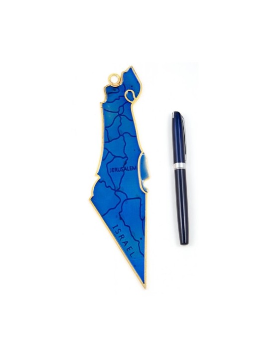 מפה דקורטיבית של ישראל תליית קיר אמייל ב... | קישוטים לבית
